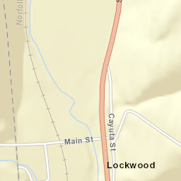 Lockwood New York Street Map