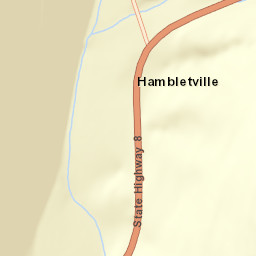 Hambletville New York Street Map