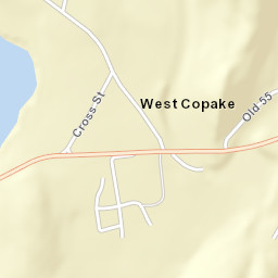 West Copake New York Street Map