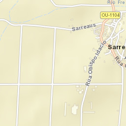Sarreaus Street Map