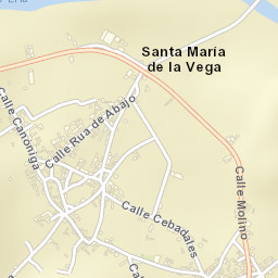 Santa María de la Vega Street Map
