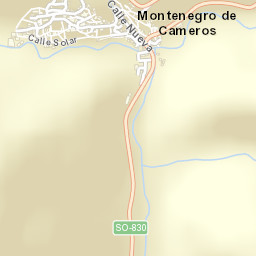 Montenegro de Cameros Street Map