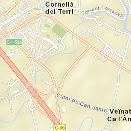 Cornellà del Terri Street Map