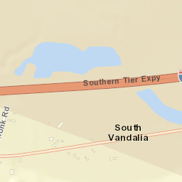 South Vandalia New York Street Map