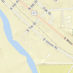 Allegany New York Street Map