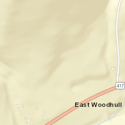 East Woodhull New York Street Map