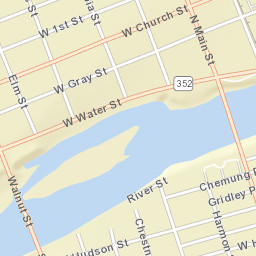 Elmira New York Street Map