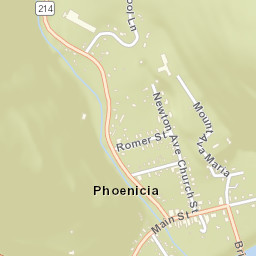 Phoenicia New York Street Map