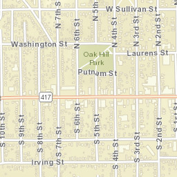 South Olean New York Street Map