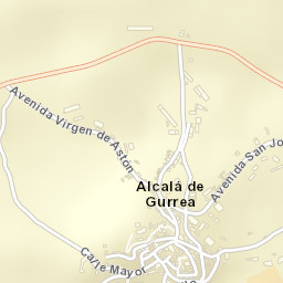 Alcalá de Gurrea Street Map
