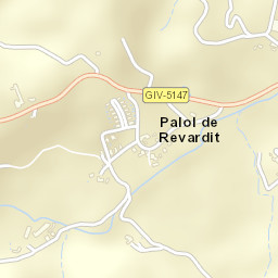 Palol de Revardit Street Map