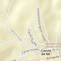 Cervià de Ter Street Map