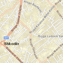 Shkodër Street Map