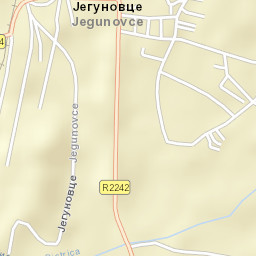 Jegunovce Street Map