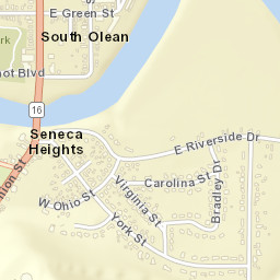 Seneca Heights New York Street Map