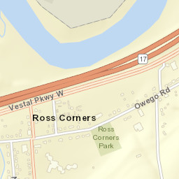Ross Corners New York Street Map