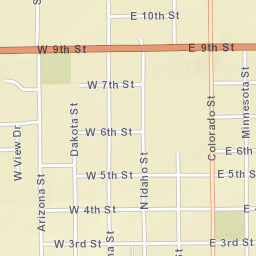 501-599 North Idaho Street Glidden Street Map
