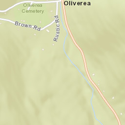 Oliverea New York Street Map