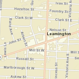 Leamington Street Map