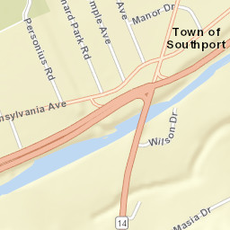 Southport New York Street Map