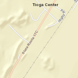 Tioga Center New York Street Map