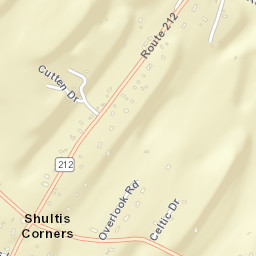 Shultis Corners New York Street Map