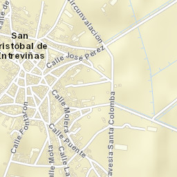 San Cristóbal de Entreviñas Street Map