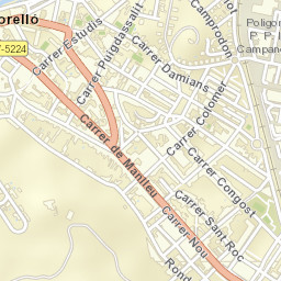 Torelló Street Map