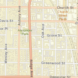 1231-1299 Dempster Street, Evanston, IL Street Map