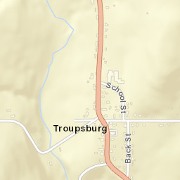 Troupsburg New York Street Map