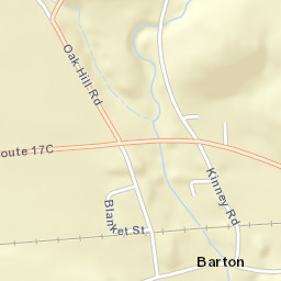 Barton New York Street Map