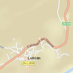 Lubián Street Map