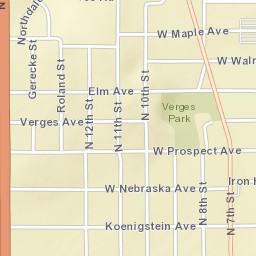 1100-1198 Nebraska Ave Norfolk NE Street Map