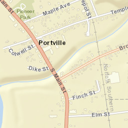 Portville New York Street Map