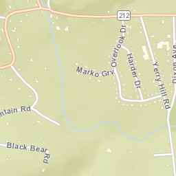 Bearsville New York Street Map