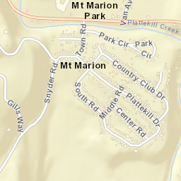 Mount Marion Park New York Street Map