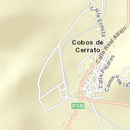 Cobos de Cerrato Street Map