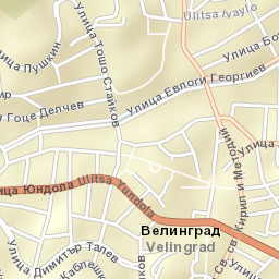 Velingrad Street Map