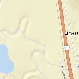 Limestone New York Street Map