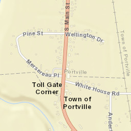 Toll Gate Corner New York Street Map