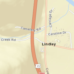 Lindley New York Street Map