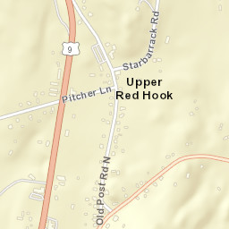 Upper Red Hook New York Street Map