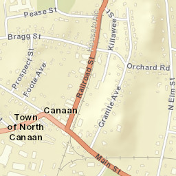 Canaan Connecticut Street Map