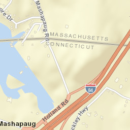 Mashapaug Connecticut Street Map
