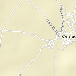 Cernadilla Street Map