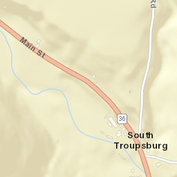 South Troupsburg New York Street Map