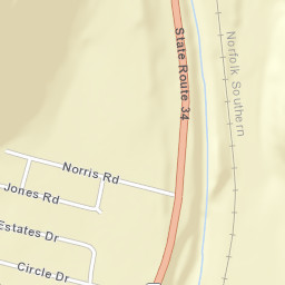 North Waverly New York Street Map