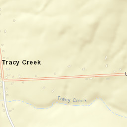 Tracy Creek New York Street Map