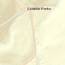 Conklin Forks New York Street Map