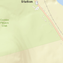 Conklin Station New York Street Map